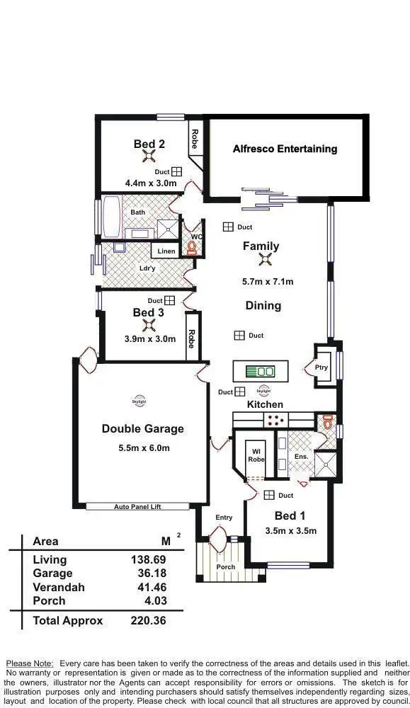 Floorplan of Homely house listing, 12 The Avenue, Blakeview SA 5114