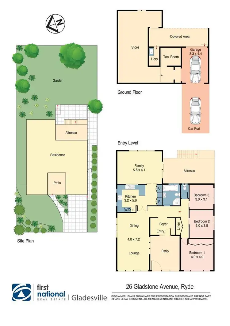 Floorplan of Homely house listing, 26 Gladstone Avenue, Ryde NSW 2112