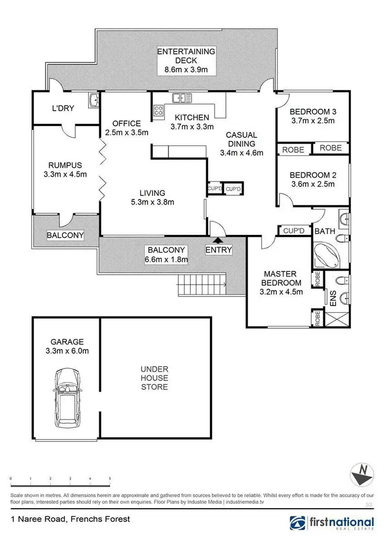 Floorplan of Homely house listing, 1 Naree Road, Frenchs Forest NSW 2086