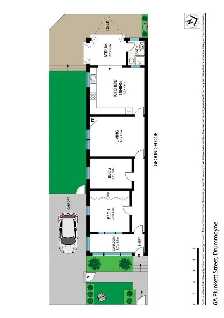 Floorplan of Homely house listing, 6A Plunkett Street, Drummoyne NSW 2047