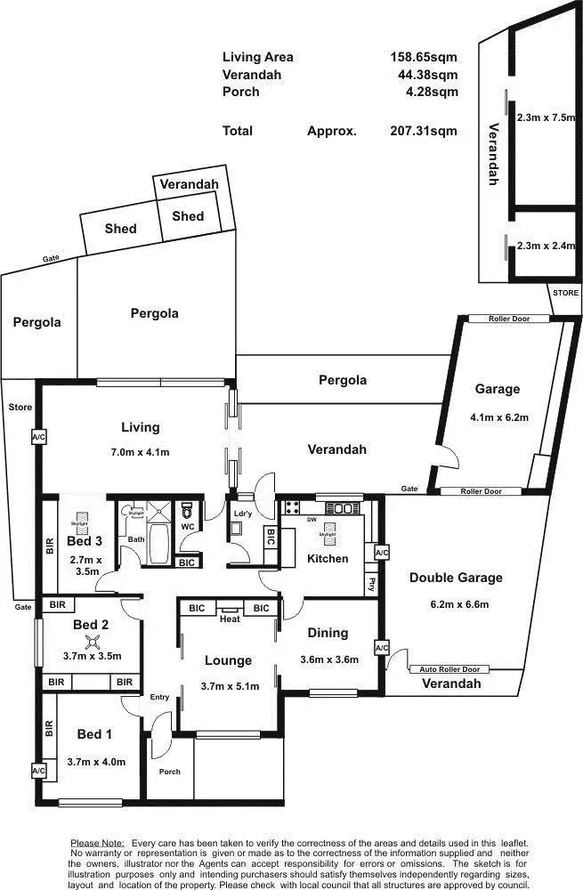 Floorplan of Homely house listing, 2 Denmead Avenue, Campbelltown SA 5074
