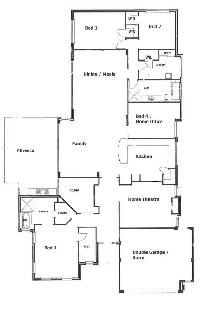 Floorplan of Homely house listing, 5 Andrews Turn, Wanneroo WA 6065