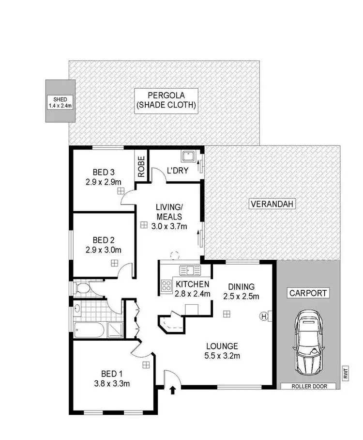 Floorplan of Homely house listing, 13 Cherrytree Crescent, Blakeview SA 5114