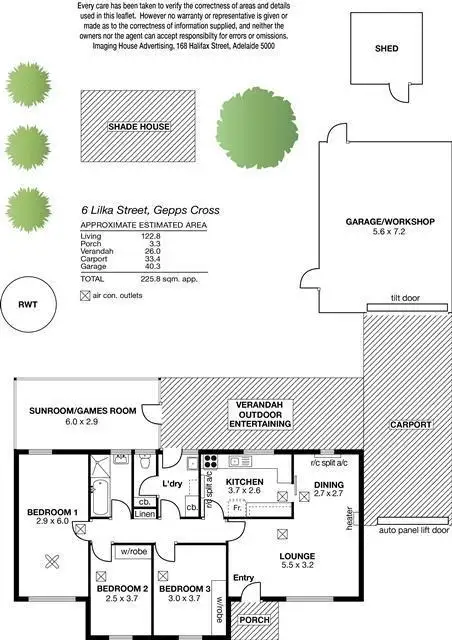 Floorplan of Homely house listing, 6 Lilka Street, Gepps Cross SA 5094