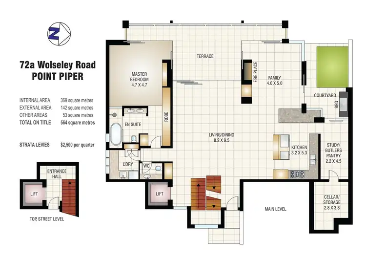 Floorplan of Homely apartment listing, 72a Wolseley Road, Point Piper NSW 2027