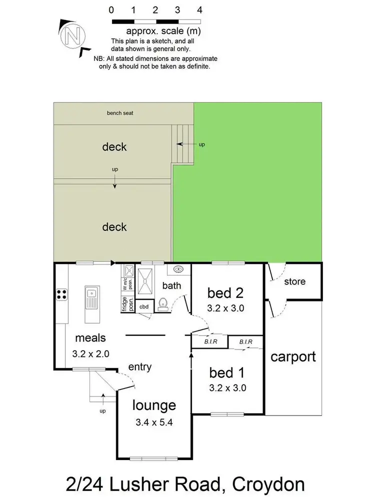 Floorplan of Homely unit listing, 2/24 Lusher Road, Croydon VIC 3136