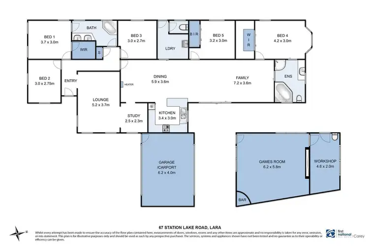 Floorplan of Homely house listing, 67 Station Lake Road, Lara VIC 3212