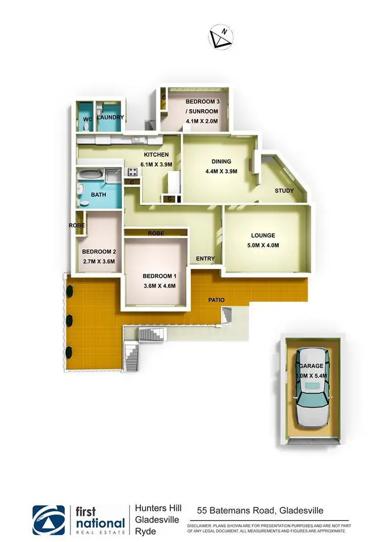 Floorplan of Homely house listing, 55 Batemans Road, Gladesville NSW 2111