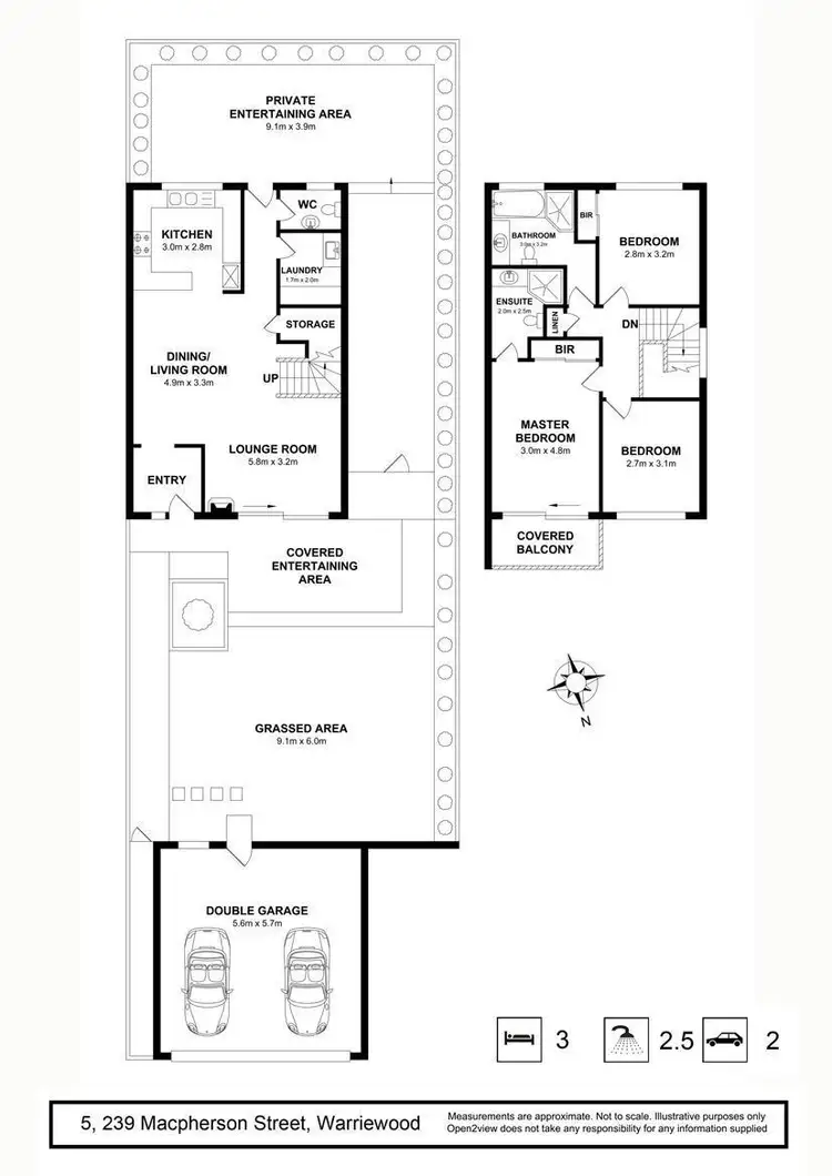 Floorplan of Homely townhouse listing, 5/239 Macpherson Street, Warriewood NSW 2102