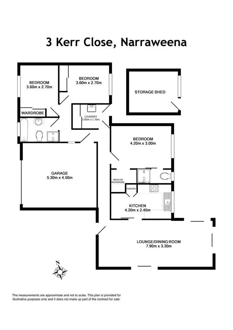 Floorplan of Homely house listing, 3 Kerr Close, Narraweena NSW 2099