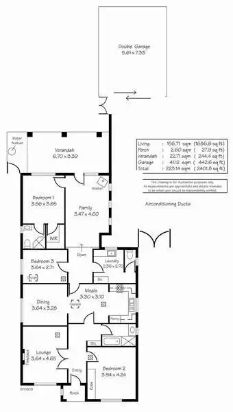 Floorplan of Homely house listing, 89 Thomas Street, South Plympton SA 5038