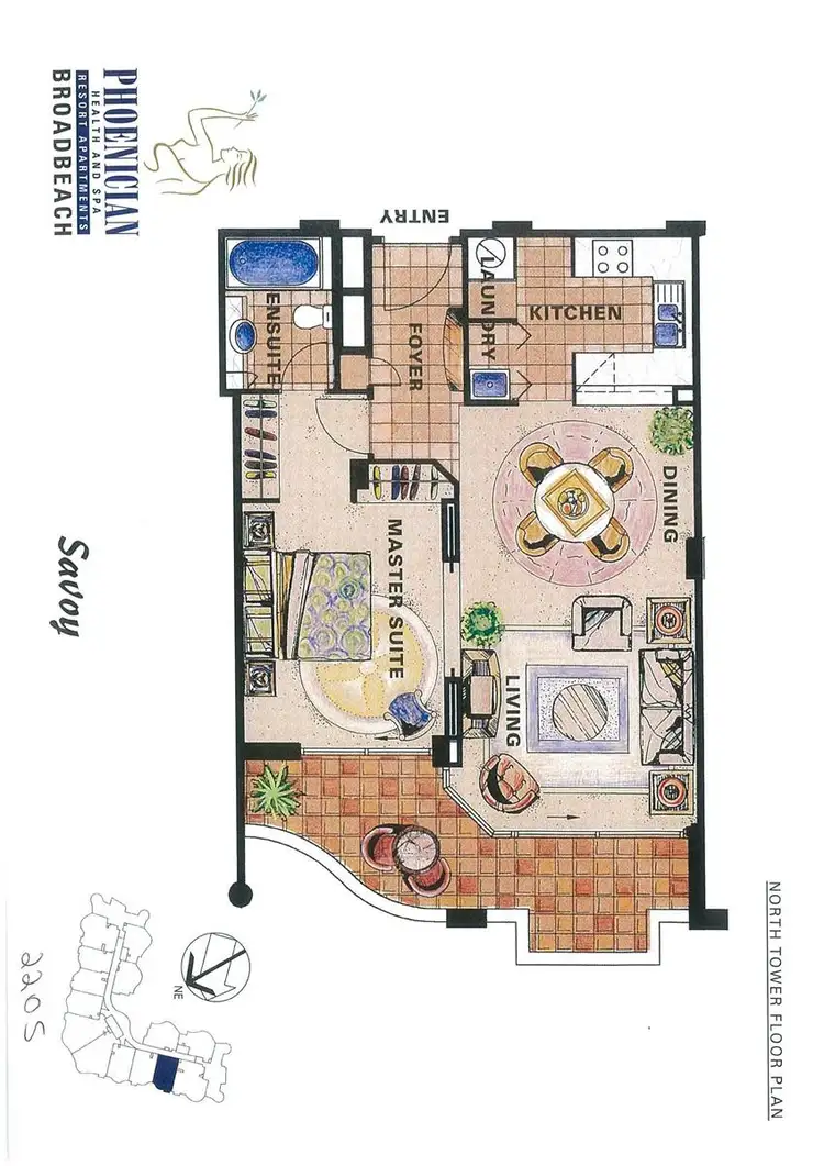 Floorplan of Homely apartment listing, 2205/24 Queensland Avenue, Broadbeach QLD 4218
