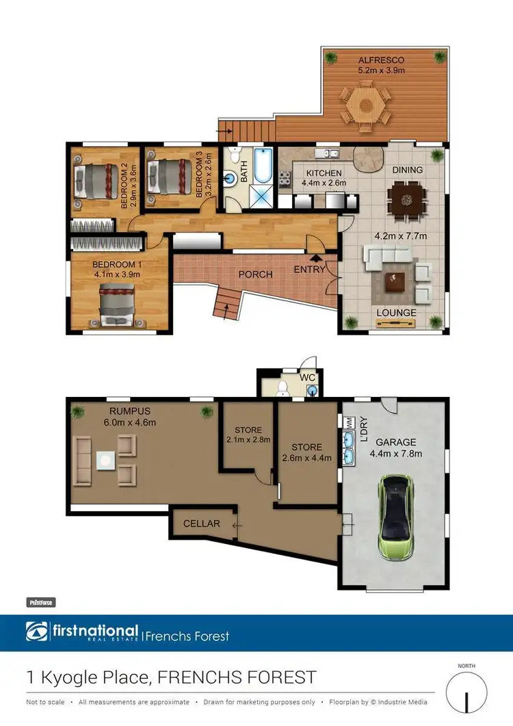 Floorplan of Homely house listing, 1 Kyogle Place, Frenchs Forest NSW 2086