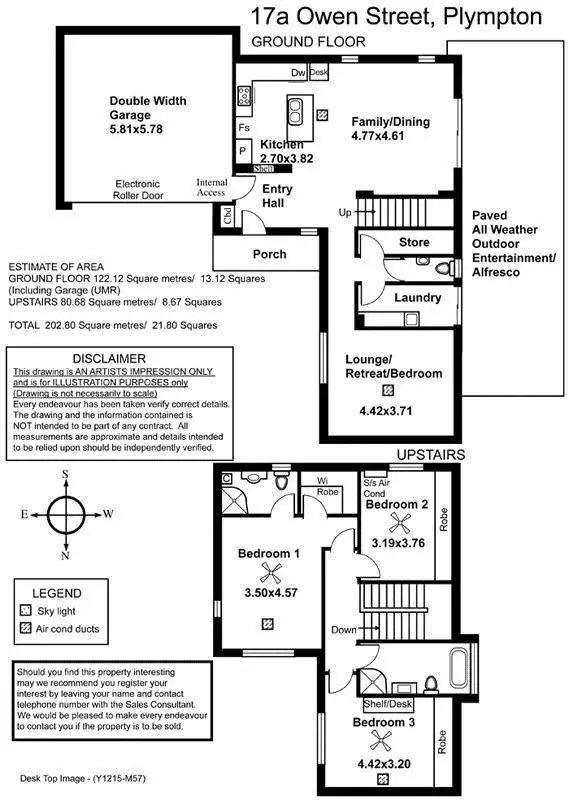Floorplan of Homely house listing, 17A Owen (off Long Street) Street, Plympton SA 5038