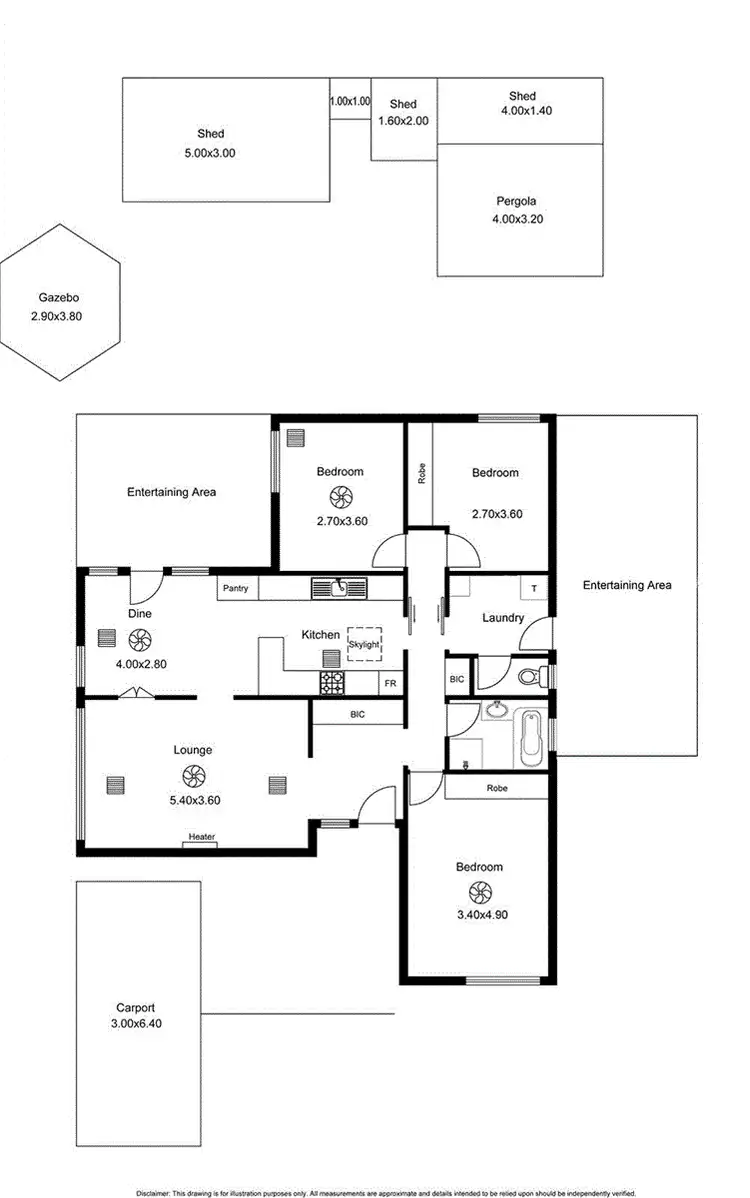 Floorplan of Homely house listing, 19 Beacon Crescent, Seaford SA 5169