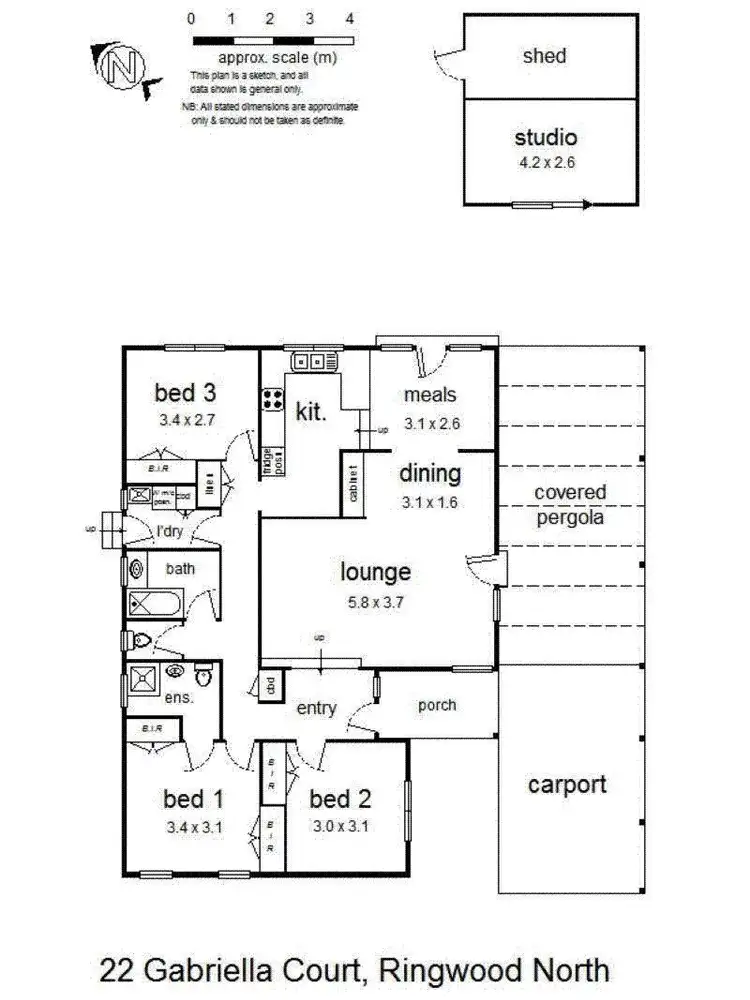 Floorplan of Homely house listing, 22 Gabriella Court, Ringwood North VIC 3134