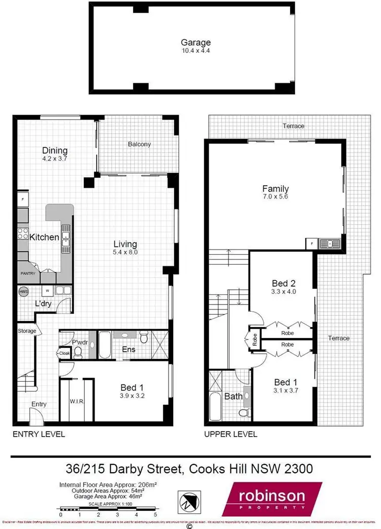 Floorplan of Homely apartment listing, 36/215 Darby Street, Cooks Hill NSW 2300