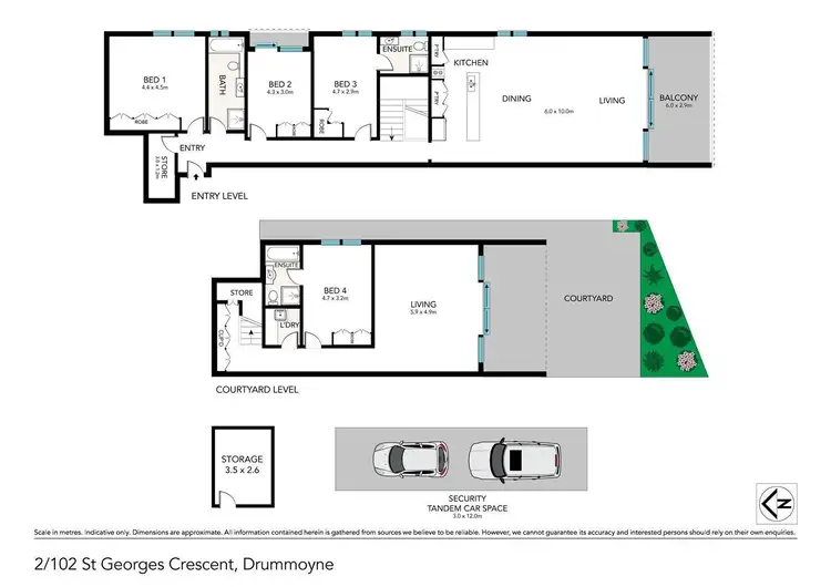 Floorplan of Homely apartment listing, 2/102 St Georges Crescent, Drummoyne NSW 2047