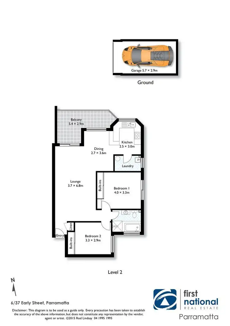 Floorplan of Homely apartment listing, 6/35A-37 Early Street, Parramatta NSW 2150