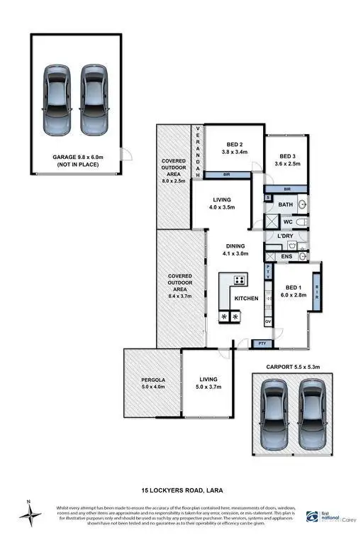 Floorplan of Homely house listing, 15 Lockyers Road, Lara VIC 3212