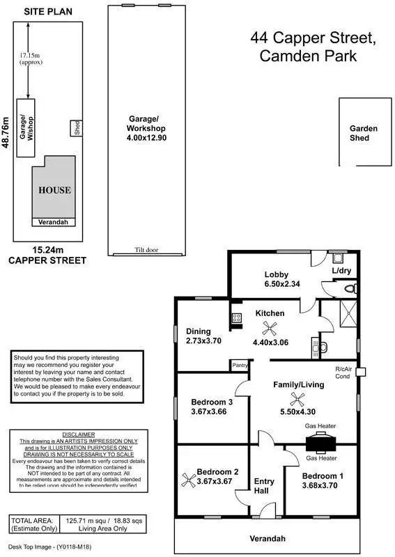 Floorplan of Homely house listing, 44 Capper Street, Camden Park SA 5038