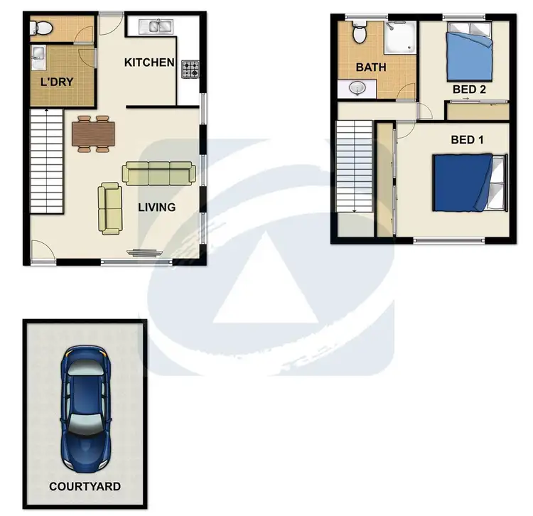 Floorplan of Homely townhouse listing, Address available on request