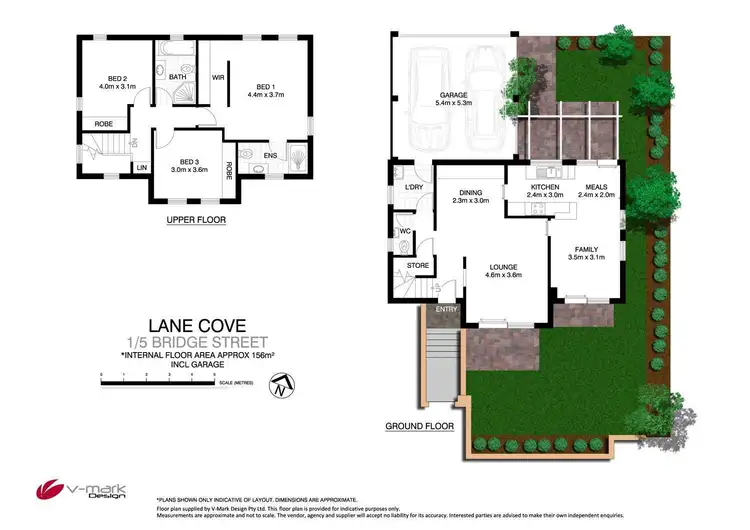 Floorplan of Homely townhouse listing, 1/5 Bridge Street, Lane Cove NSW 2066