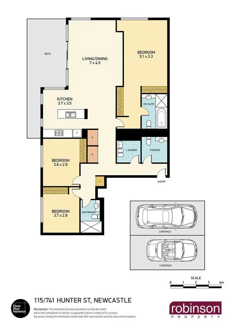 Floorplan of Homely apartment listing, 115/741 Hunter Street, Newcastle West NSW 2302