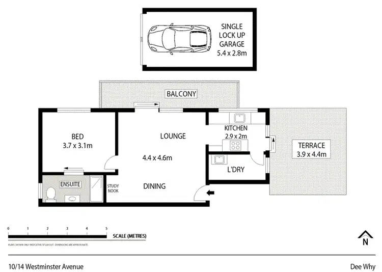 Floorplan of Homely unit listing, 10/14 Westminster Avenue, Dee Why NSW 2099