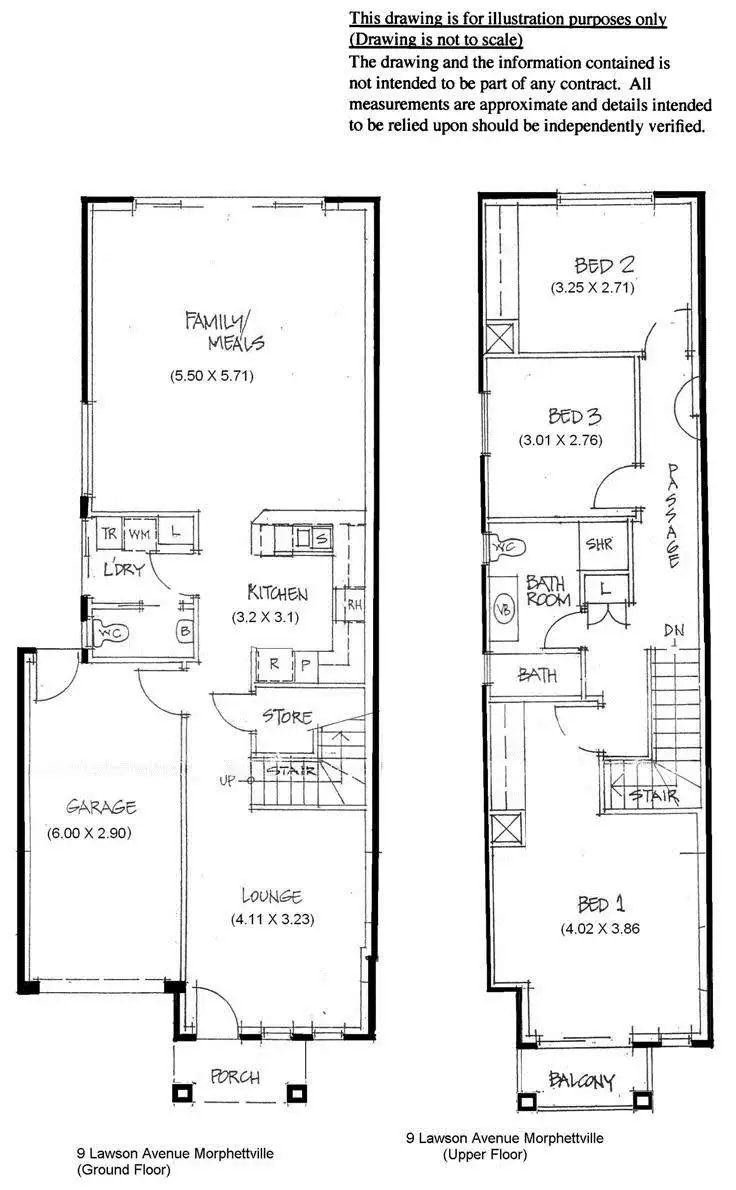 Floorplan of Homely townhouse listing, 9 Lawson Avenue, Morphettville SA 5043