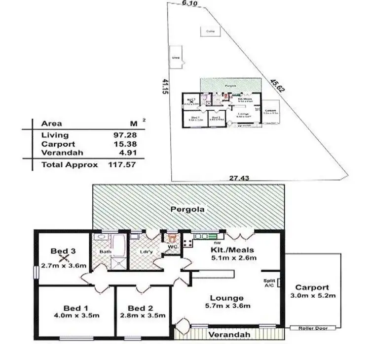 Floorplan of Homely house listing, 42 Caffrey Crescent, Port Willunga SA 5173