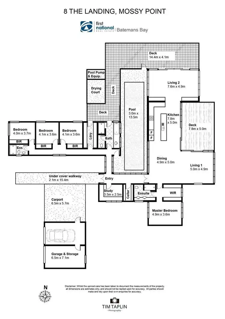 Floorplan of Homely house listing, 8 The Landing, Mossy Point NSW 2537