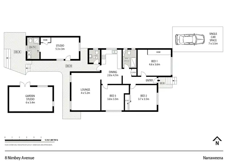Floorplan of Homely house listing, 8 Nimbey Avenue, Narraweena NSW 2099