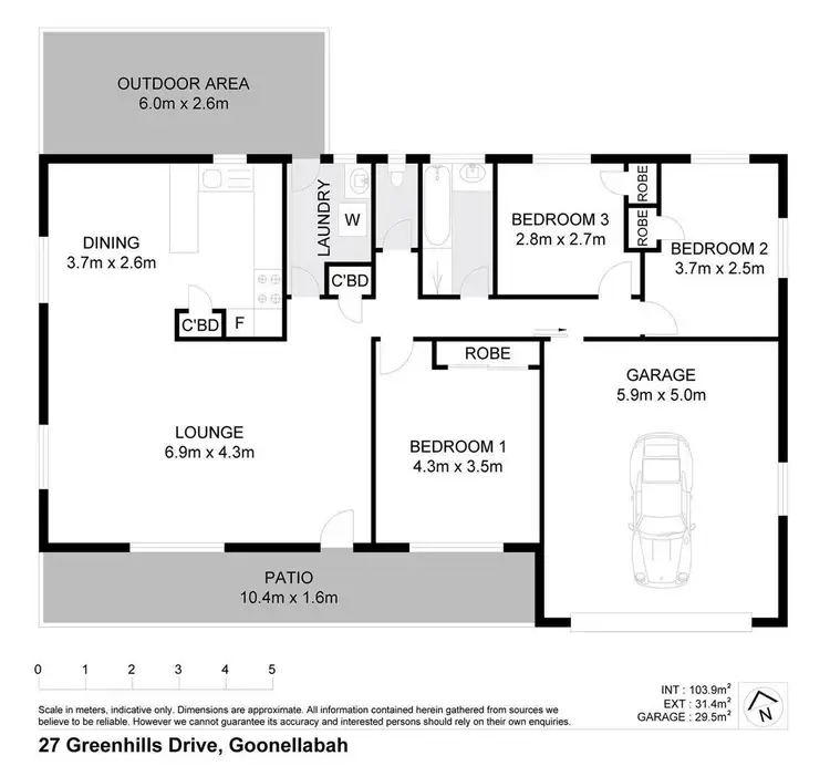 Floorplan of Homely house listing, 27 Greenhills Drive, Goonellabah NSW 2480