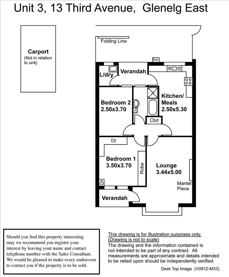 Floorplan of Homely unit listing, 3/13 Third Avenue, Glenelg East SA 5045
