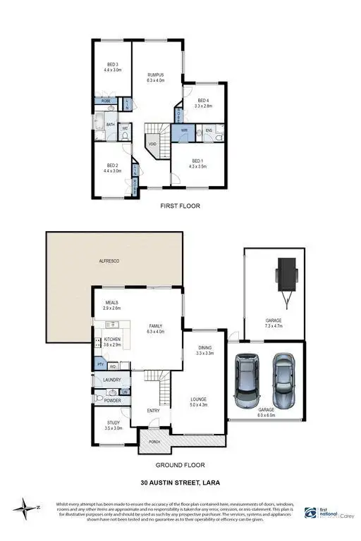 Floorplan of Homely house listing, 30 Austin Street, Lara VIC 3212