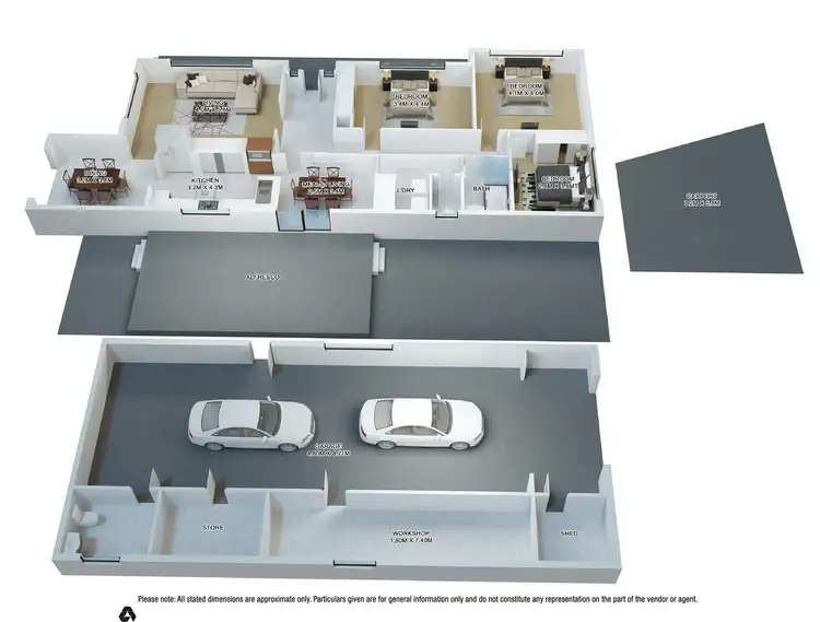 Floorplan of Homely house listing, 1 Quinn Street, Deer Park VIC 3023