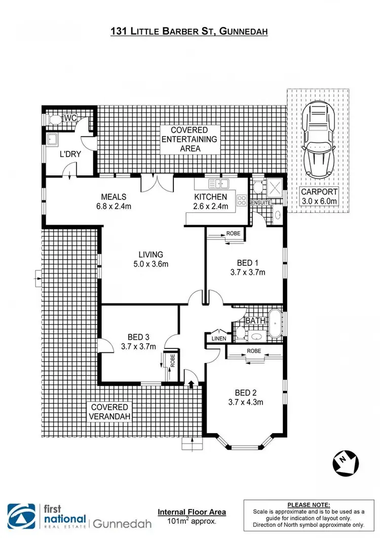 Floorplan of Homely house listing, 131 Little Barber Street, Gunnedah NSW 2380