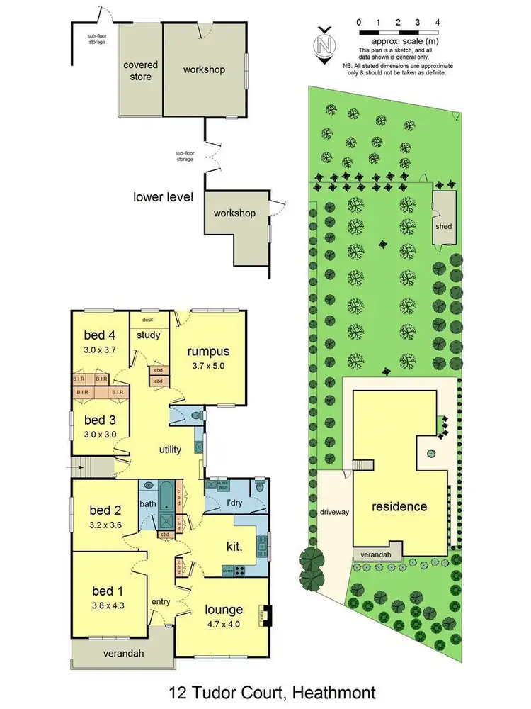 Floorplan of Homely house listing, 12 Tudor Court, Heathmont VIC 3135