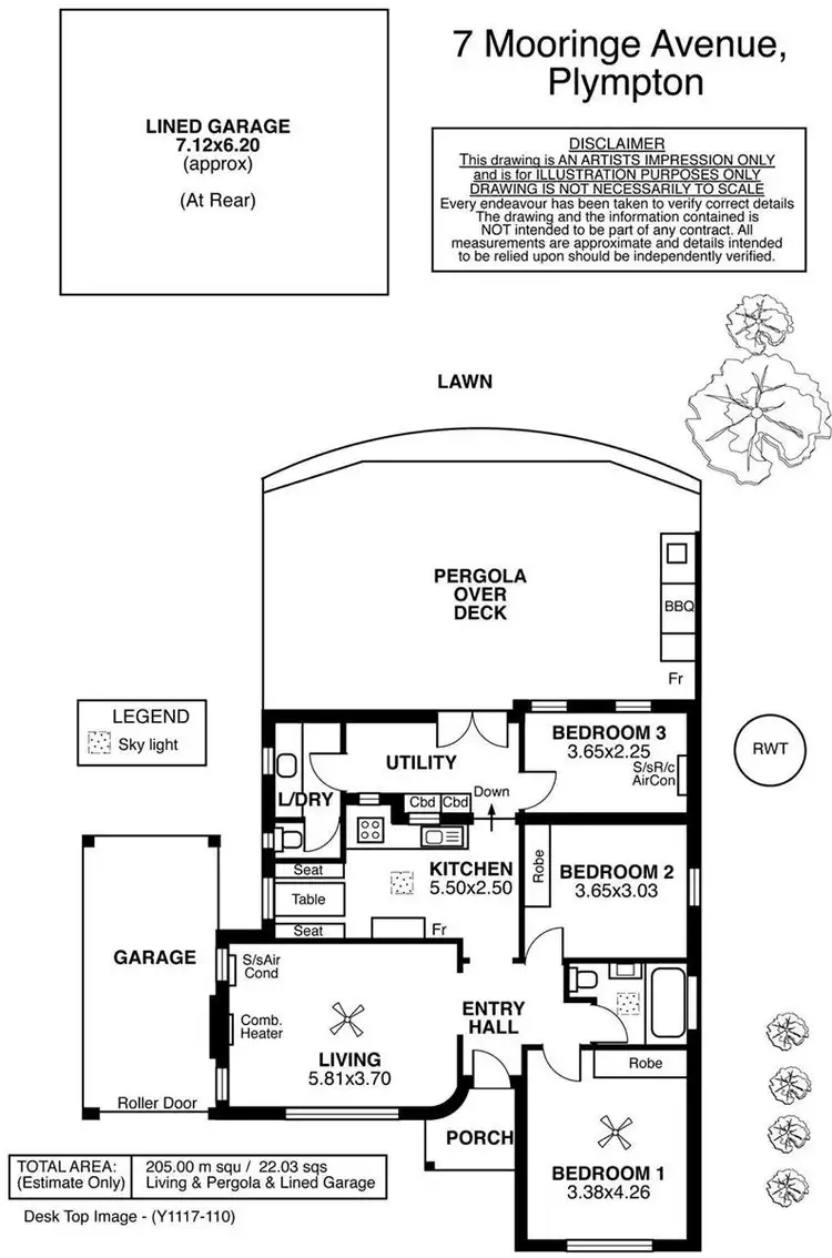 Floorplan of Homely house listing, 7 Mooringe Avenue, Plympton SA 5038