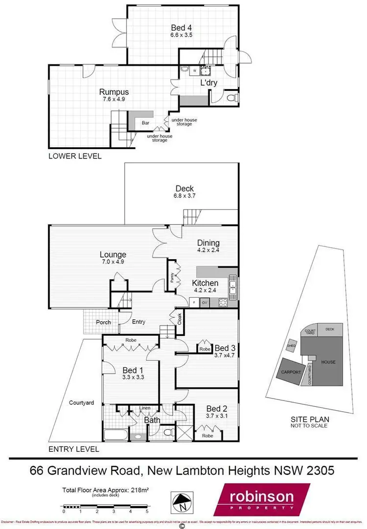 Floorplan of Homely house listing, 66 Grandview Parade, New Lambton Heights NSW 2305