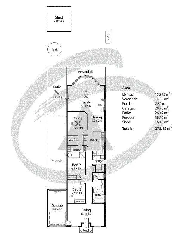 Floorplan of Homely house listing, 7 Coronation Road, Strathalbyn SA 5255