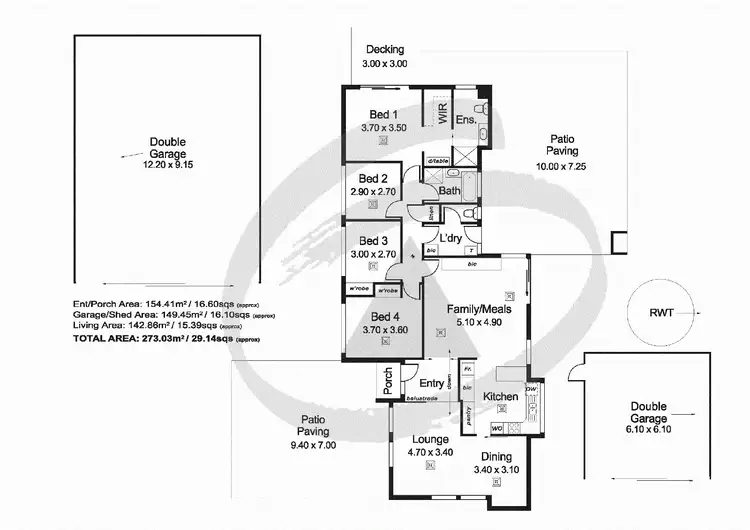 Floorplan of Homely house listing, 1 Hewletts Road, Forest Range SA 5139