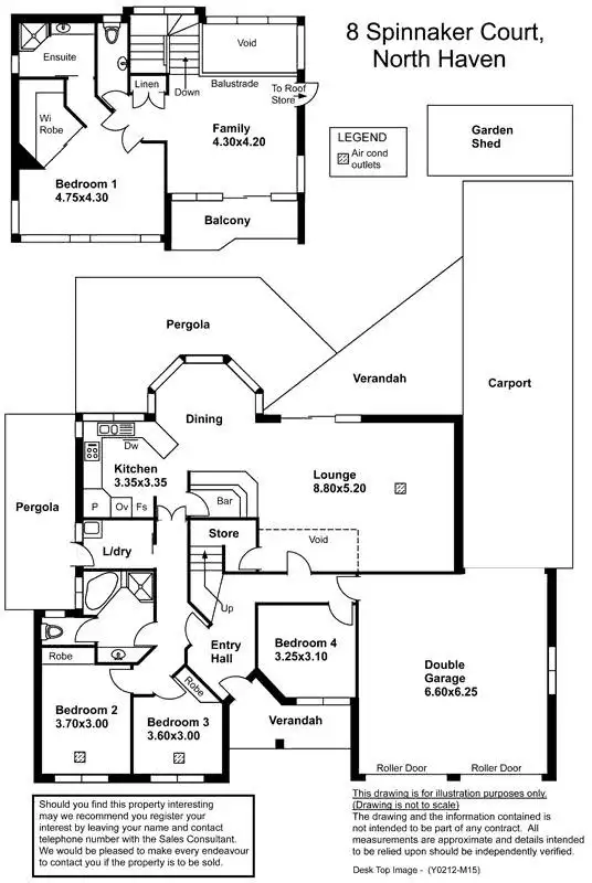 Floorplan of Homely house listing, 8 Spinnaker Court, North Haven SA 5018