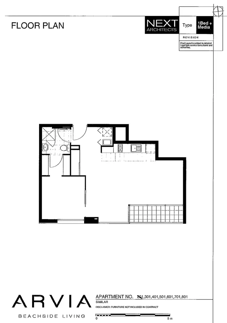 Floorplan of Homely apartment listing, 601/67 Watt Street, Newcastle NSW 2300