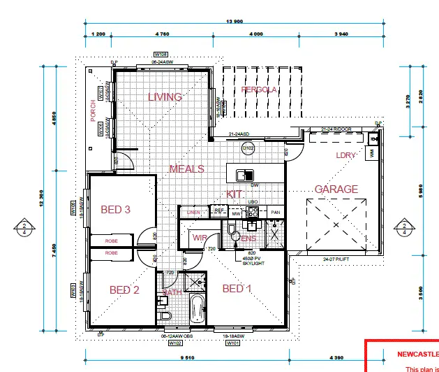 Floorplan of Homely villa listing, 1/30 Ruskin Street, Beresfield NSW 2322