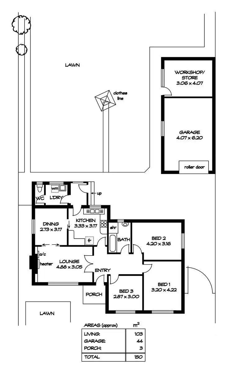Floorplan of Homely house listing, 39 Windsor Avenue, Clearview SA 5085