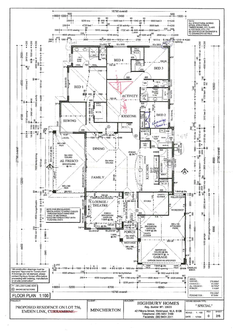 Floorplan of Homely house listing, 4 Emden Link, Port Kennedy WA 6172