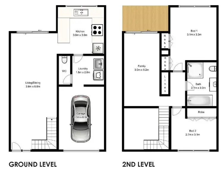 Floorplan of Homely townhouse listing, 3/4 Mariners Way, Yamba NSW 2464