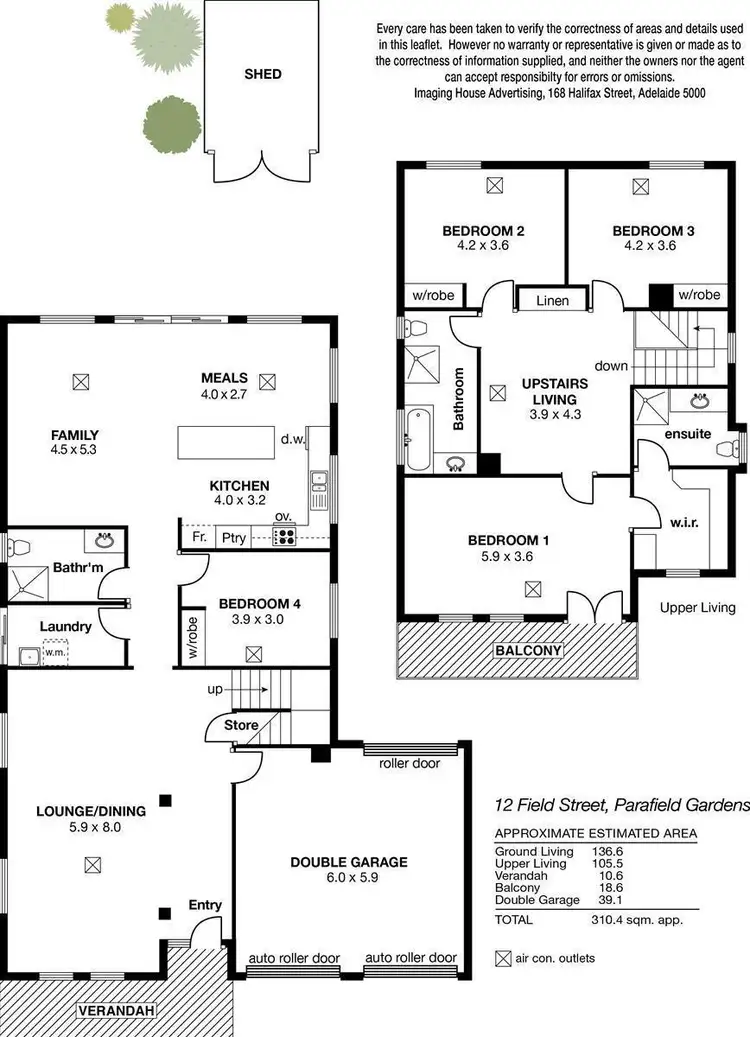 Floorplan of Homely house listing, 12 Field Street, Parafield Gardens SA 5107